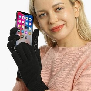 Vigrace Black Winter Touch Screen Gloves